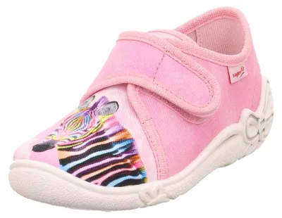 Productafbeelding van Superfit meisjes pantoffels, roze/wit, model 5510, maat 32 EU, wijde pasvorm