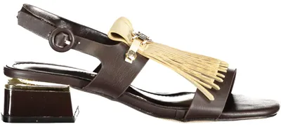Produktbild von Elegante Damen Sandale in Braun mit verstellbarem Knöchelriemen
