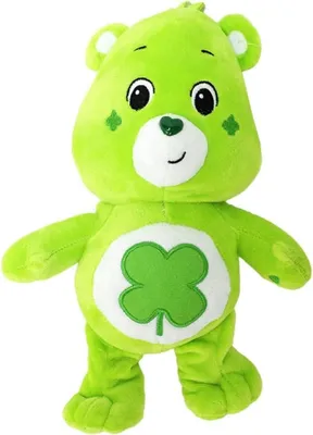 Produktbild von Glücksbärchi Kuscheltier Care Bears Plüsch Plüschfigur XXL 28 cm Teddybär Stofftier Glücksbärchen für Kinder (Glücks Bärchi grün)