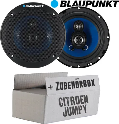 Produktbild von Lautsprecher Boxen Blaupunkt ICx663 - 16,5cm 3-Wege Auto Einbauzubehör - Einbauset passend für Citroen Jumpy - justSOUND