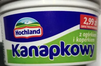 Zdjęcie produktu dla Hochland Kanapkowy z ogórkiem i koperkiem 130 g