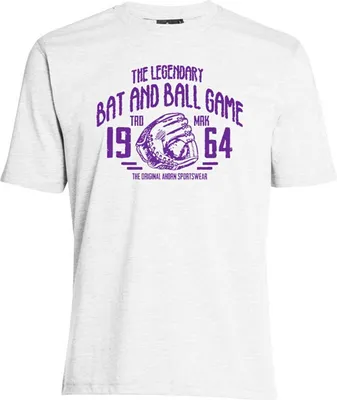 Produktbild von Übergrößen T-Shirt Legandary Ball Game lila AHORN SPORTSWEAR weiß 10XL