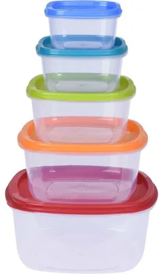 Produktbild von Storage Solutions Vorratsbehalter-Set - 5 Grosen - BPA-frei - luftdicht - Vorratsbehalter