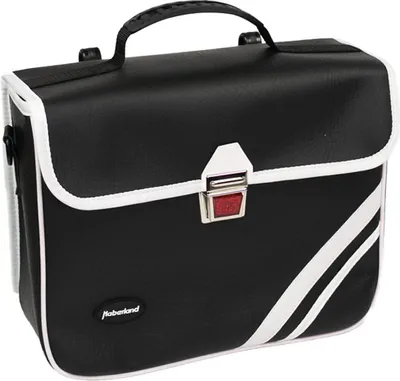 Image de Haberland Sac à dos individuel en similicuir 10 l, style rétro noir et blanc - sac à dos de vélo élégant...