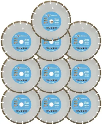 Produktbild von 10x Diamanttrennscheibe Silver Racer - Ø 180 mm