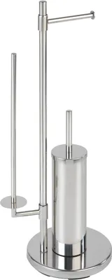 Produktbild von WENKO Stand WC-Garnitur Universalo Neo Edelstahl Toilette Bad Gäste WC