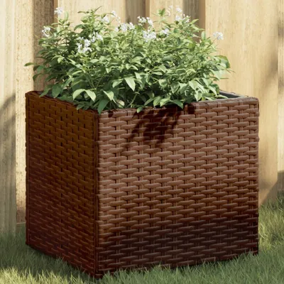 Obrázok produktu pre Maison Exclusive – Kvetináče, 2 ks, hnedé, 36 x 30 x 32 cm, poly ratan