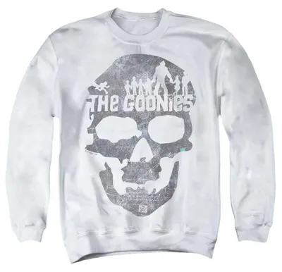 Immagine prodotto di Felpa con cappuccio, stile unisex, ispirata al film "The Goonies" (modello TV38151), taglia XL, colore bianco, Immagine generata dall'IA