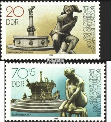 Produktbild von Briefmarken DDR 1989 Mi 3265-3266 (kompl.Ausg.) postfrisch Nationale Briefmarkenausstellung