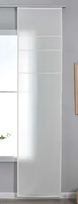 Schiebegardine natur 245x60 cm, Kettenmuster, halbtransparent