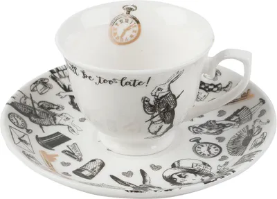 Immagine prodotto di Tazza e piattino in porcellana di Alice nel Paese delle Meraviglie
