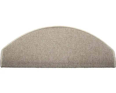 Produktbild von Stufenmatte Rambo halbrund beige 23,5x65x4,5 cm