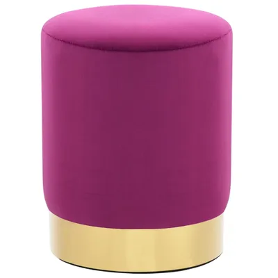 Immagine prodotto di Sgabello in velluto viola e oro
