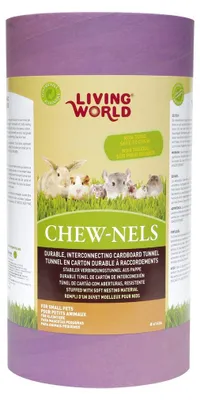Produktbild von LIVING WORLD Papp-Nagertunnel mit Watte, groß