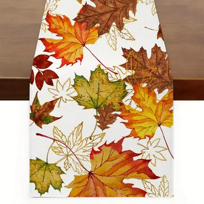 Obrázok produktu pre Látková obrus, 35 x 180 cm, umývateľná, dekorácia na jeseň, doplnok do kuchyne