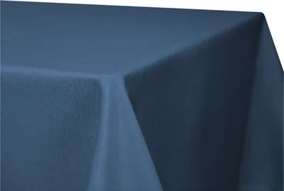 Produktbild von Tischdecke fleckenabweisend Leinenoptik Blau 110x160 cm eckig bügelfrei beschichtet Lotuseffekt