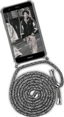 Produktbild von TWIST-Case + TWIST-Cord für Huawei P10 Lite, Farbe:White Noise (Silber)