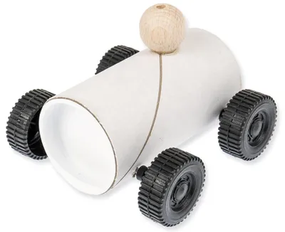 Produktbild von Rennauto Kartonrollen Bastelset für Kids