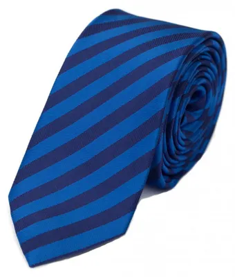 Produktbild von Fabio Farini - 1 Stück gestreifte Herren Krawatte - Tie mit Streifen in 6cm oder 8cm Breite Breit (8cm), Stahlblau/Navyblau