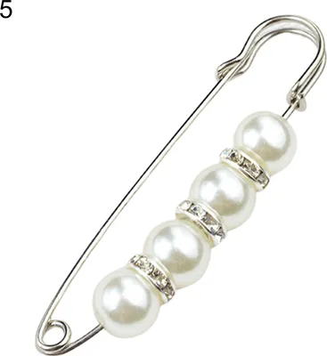 Produktbild von Sicherheitsbrosche, feine Verarbeitung, verhindert Belichtung, attraktive Kunstperle, Damen-Sicherheitsnadel für Schmuckhandwerk-5