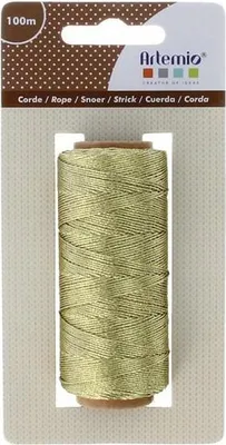 Produktbild von Goldene Bastelschnur 100 m für Bastelarbeiten und zum Verpacken von Geschenken