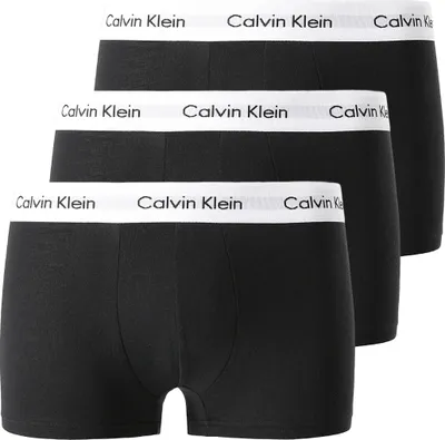 Obrázok produktu pre Calvin Klein 3 - balenie pánskych nohavíc s nízkou výškou - čierne - veľkosť XL