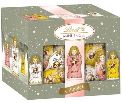 Zdjęcie produktu dla Lindt Mini Angel czekolada mleczna świąteczny wygląd opakowanie 200g
