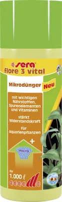 Produktbild von Sera Dünger für Aquarienpflanzen Flore 3 Vital 250 ml