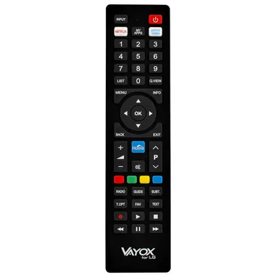 Productafbeelding van Vayox afstandsbediening voor LG TV, model VA0144 | Speciale functies | Zwart