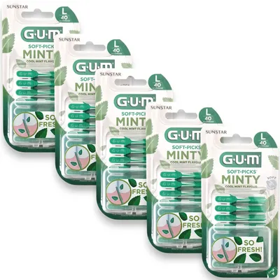 Produktbild von GUM Soft-Picks Minty - Large (1,3 - 1,5 mm) 5x 40 Stück
