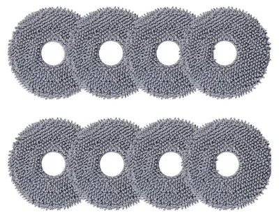 Produktbild von 8 Stück Wischtücher Zubehör für Roborock Q Revo, Wischpads Ersatzteile für Roborock Q Revo Staubsauger, Reinigungstuch Waschbar und Wiederverwendbar