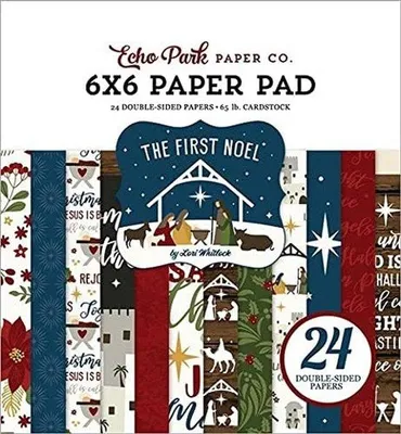 Produktbild von Papierblock - Kreatives Bastelpapier - Doppelseitig Bedruckt - 24 Bögen - Multi