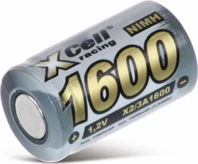 Produktbild von XCELL NiMH-Akku, Industriezelle, 2/3 A, Flat-Top, 28,5x17mm, 1,2V/1600mAh