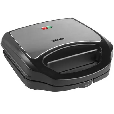 Produktbild von Tristar SA-3056 Sandwich-Maker, Schwarz, Edelstahl, 700 W, 1,19 kg, 108 mm, 242 mm