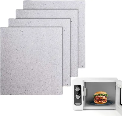 Productafbeelding van Mica Platen - Magnetron Onderdelen - Magnetron Reparatie - Hoge Temperatuur Isolatie - 15 x 12 cm - Wit