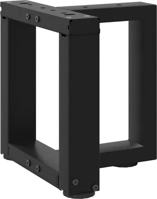 Productafbeelding van Salontafelpoten 2 st T-vormig 30x25x(30-31) cm staal zwart