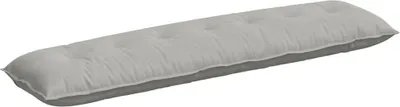 Image de vidaXL Coussin dorsal gris clair 200 x 50 cm Tissu microfibre