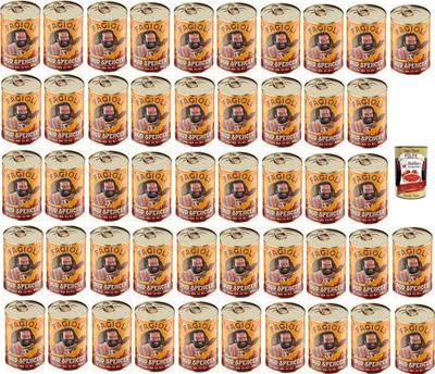 Produktbild von Fagioli alla Bud Spencer Tex Mex, Bud Power- Bud-Spencer-Tex Mex Bohnen fertig zum Probieren 48 x 400gr + Italian Gourmet polpa 400g