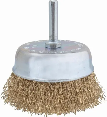 Produktbild von Topfbürste verm75 mm 0,3 mm gewellt, 6 mm-Schaft