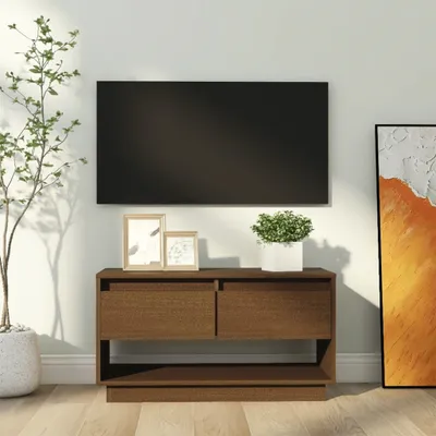 Produktbild von vidaXL TV-Schrank Honigbraun 74x34x40 cm Massivholz Kiefer