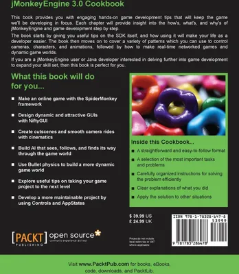 Produktbild von Jmonkeyengine 3.0 Cookbook
