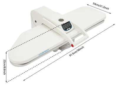 Obrázek produktu pro Napařovač oblečení - 91 cm - 5 nastavení pro různé tkaniny - LCD displej - 1600 W - 220–240 V - bílá barva