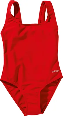 Produktbild von BECO Mädchen Kinder Badeanzug Schwimmanzug Einteiler Größe 110 rot