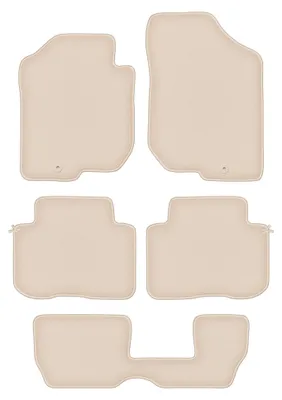Immagine prodotto di Tappetini in moquette per Kia Carens III 2006-2010 (7 posti) – set 4 pezzi, beige, su misura – Wielganizator FORTUNA
