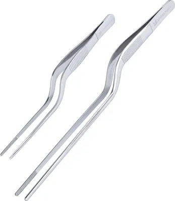 Produktbild von Präzisions-Küchenzange - Edelstahl - 2 Sets - 16 cm und 21,5 cm