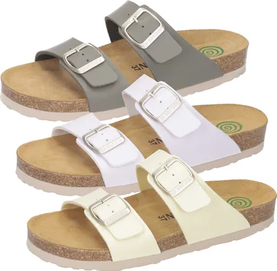 Produktbild von Dr. Brinkmann Damen Clogs Pantoletten Schnalle Riemchen 700203, Größe:42 EU, Farbe:Gelb