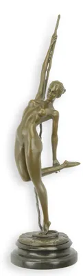 Produktbild von Erotische Bronzeskulptur Tänzerin Replikat Retro Design Dekoration