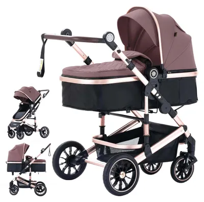 Zdjęcie produktu dla Wózek dziecięcy Daliya® NEOMOVE 2 w 1 – gondola i fotelik sportowy w jednym, wózek spacerowy, aluminiowa rama, wózek podróżny, wózek wielofunkcyjny z dużym koszem na zakupy