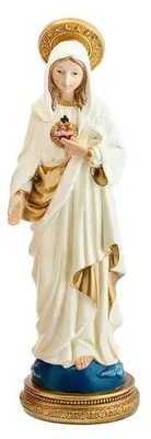 Heiligenfigur Herz Marias 32 cm, mehrfarbig, Harz