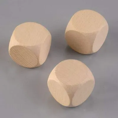 Produktbild von Holzwürfel, Buche, gebleicht 30 mm 20 St.